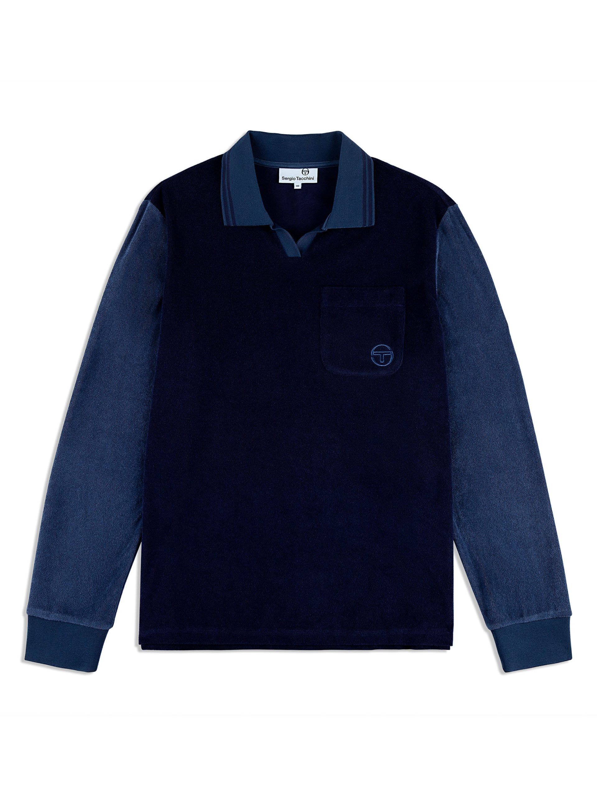 Alvar Long Sleeve Polo- Eclipse - Image 2