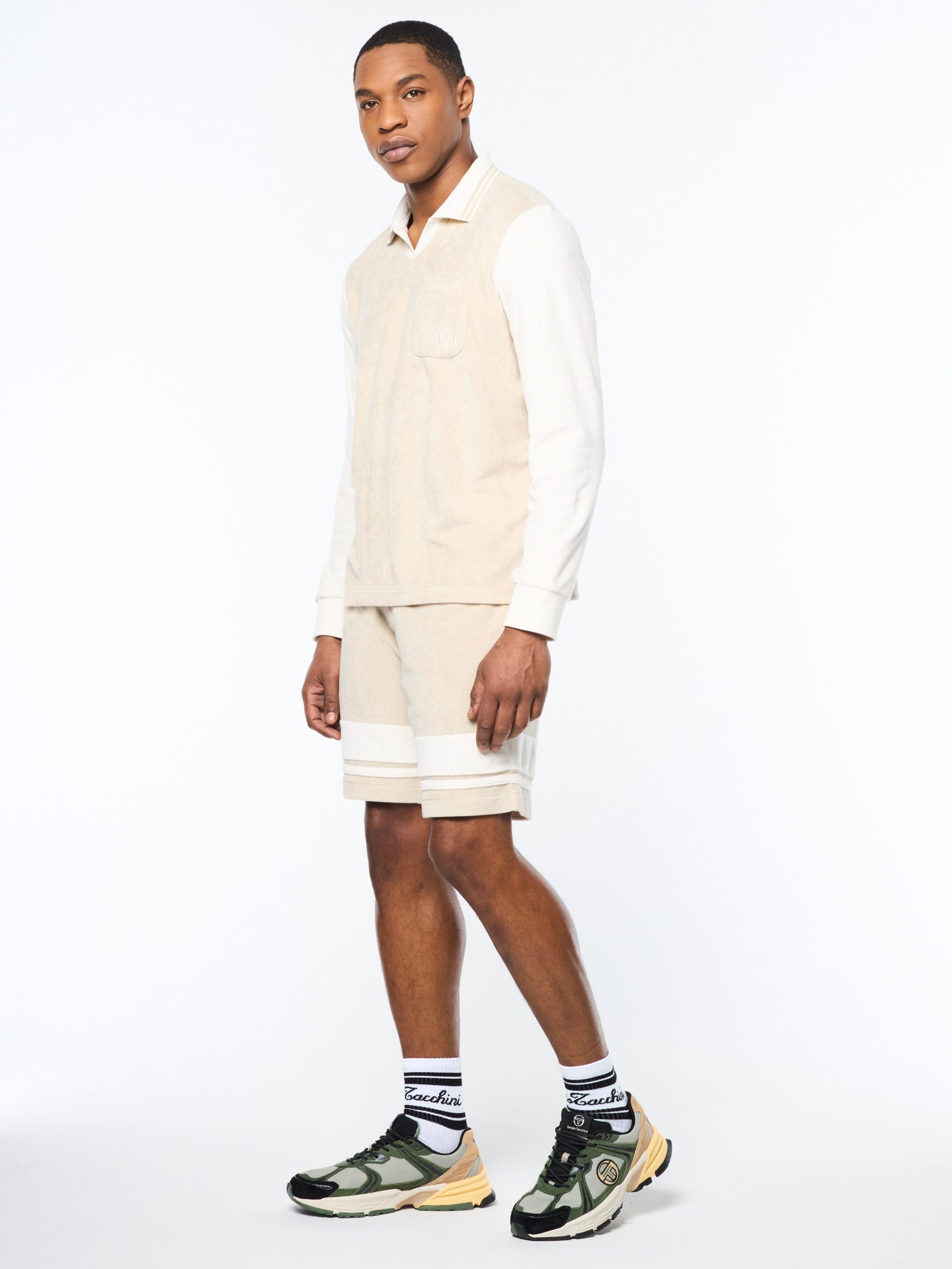Alvar Long Sleeve Polo- Fog - Image 4