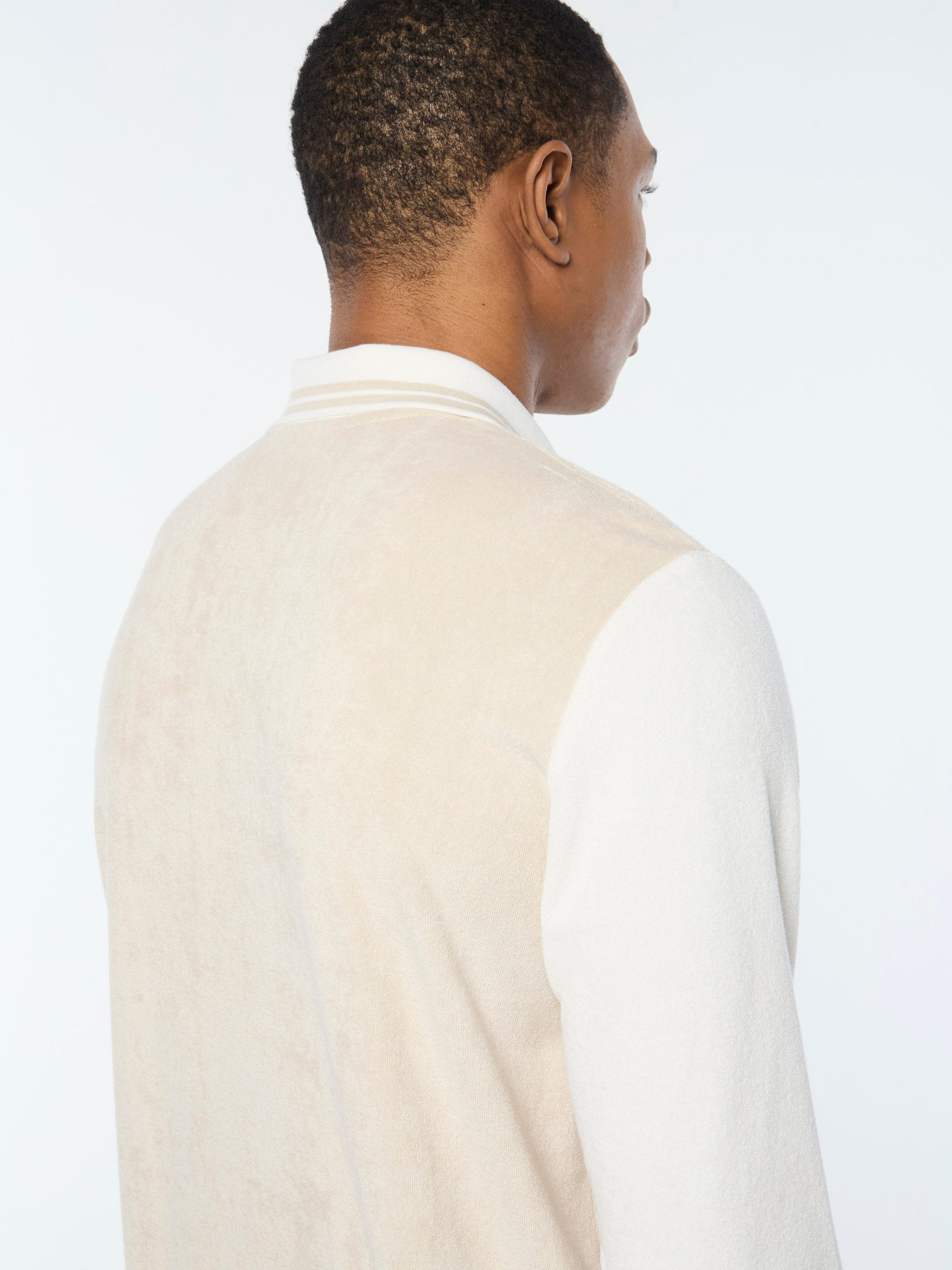 Alvar Long Sleeve Polo- Fog - Image 9