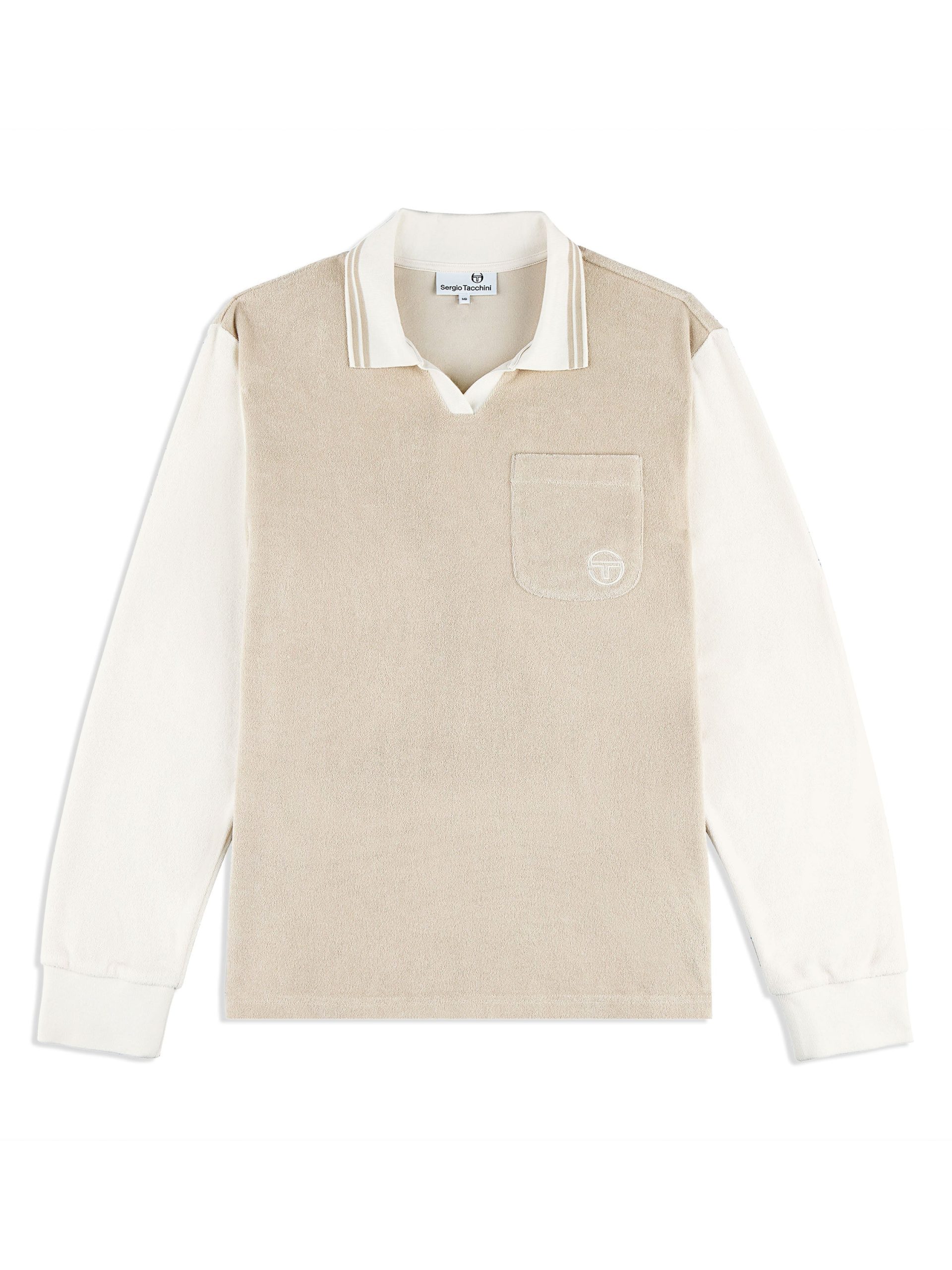 Alvar Long Sleeve Polo- Fog - Image 2
