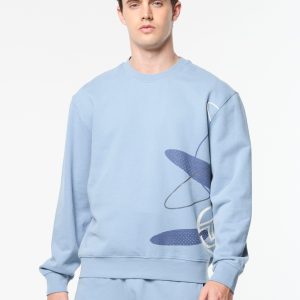 Ciro Crewneck Sweatshirt- Faded Denim