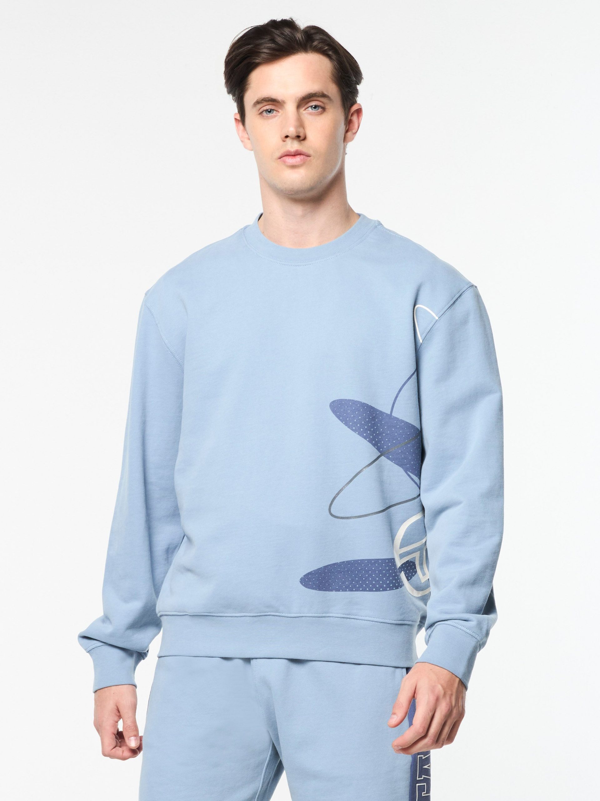 Ciro Crewneck Sweatshirt- Faded Denim