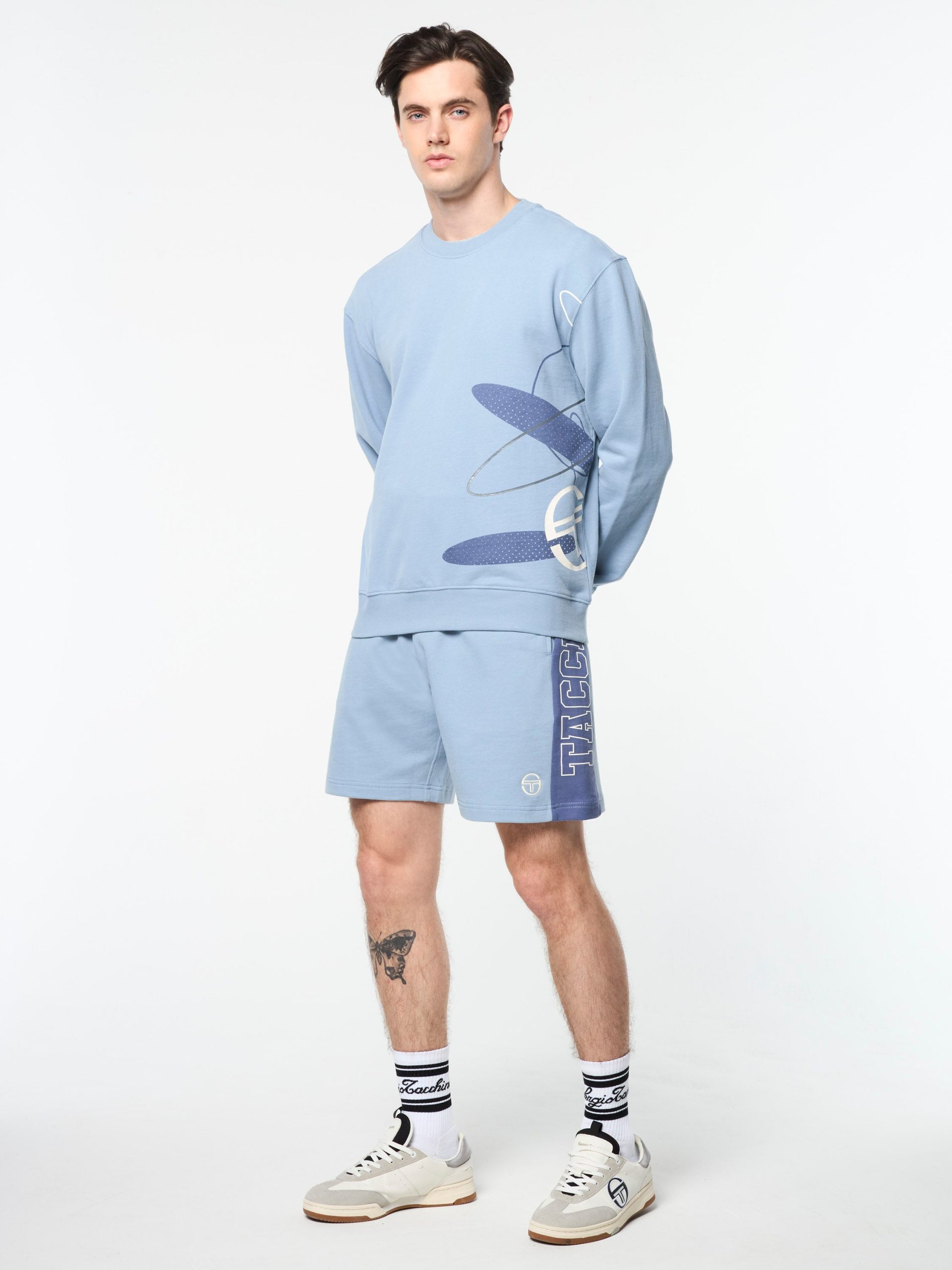 Ciro Crewneck Sweatshirt- Faded Denim - Image 4
