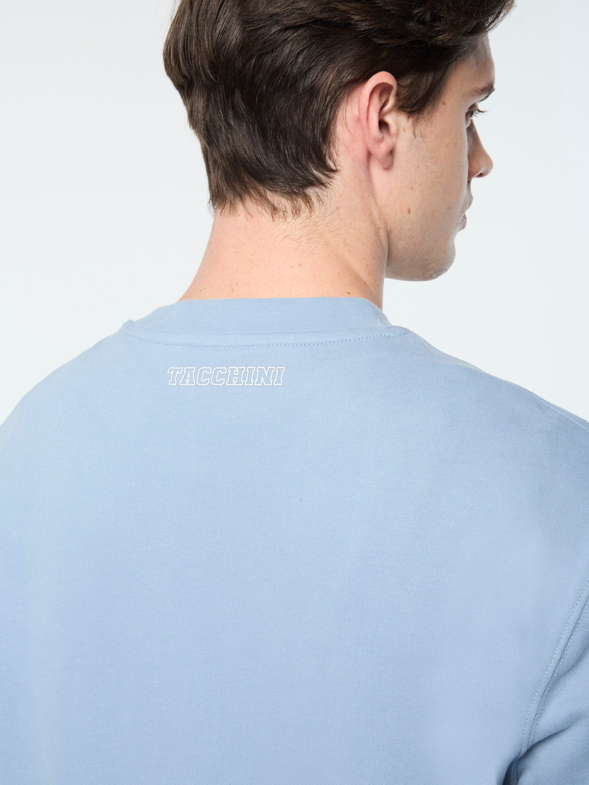 Ciro Crewneck Sweatshirt- Faded Denim - Image 6