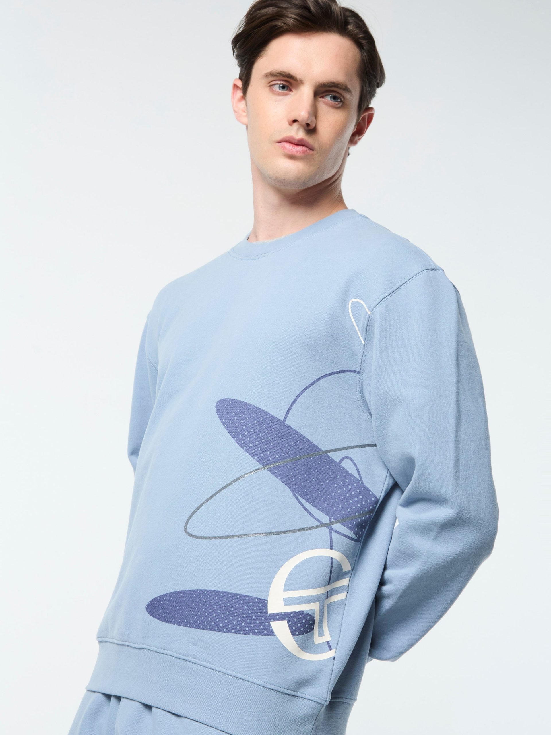 Ciro Crewneck Sweatshirt- Faded Denim - Image 7