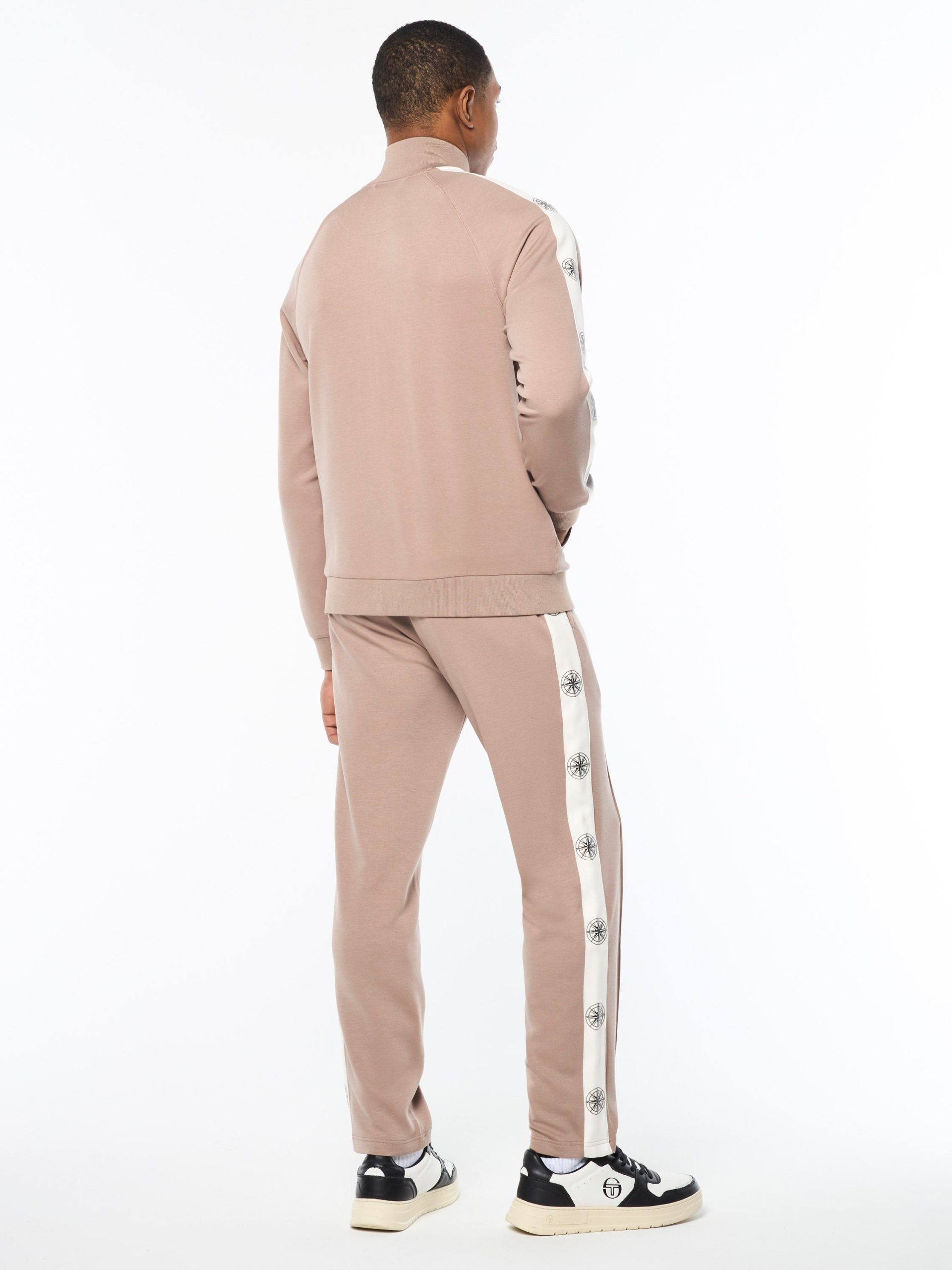 Bussola Track Jacket- Taupe Grey - Image 5