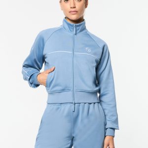 Miss Lioni Track Jacket- Faded Denim