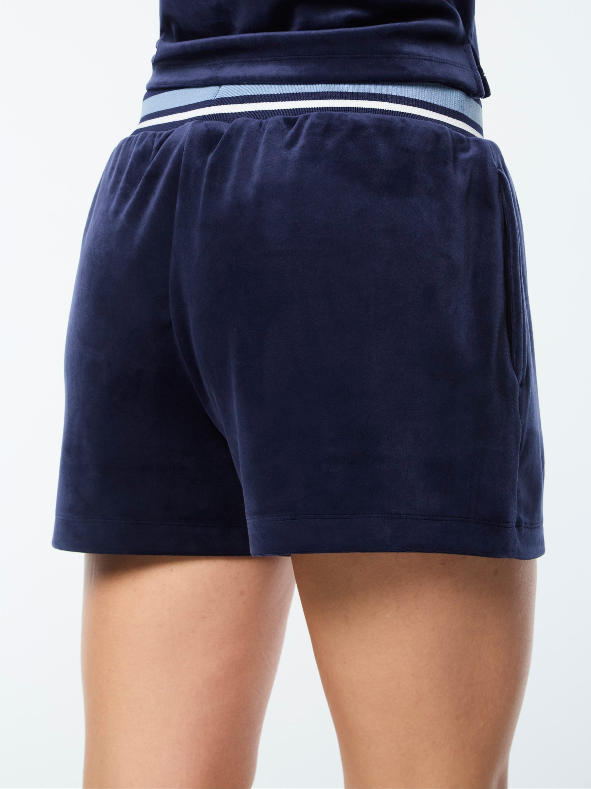 Adele Velour Short- Maritime Blue - Image 6