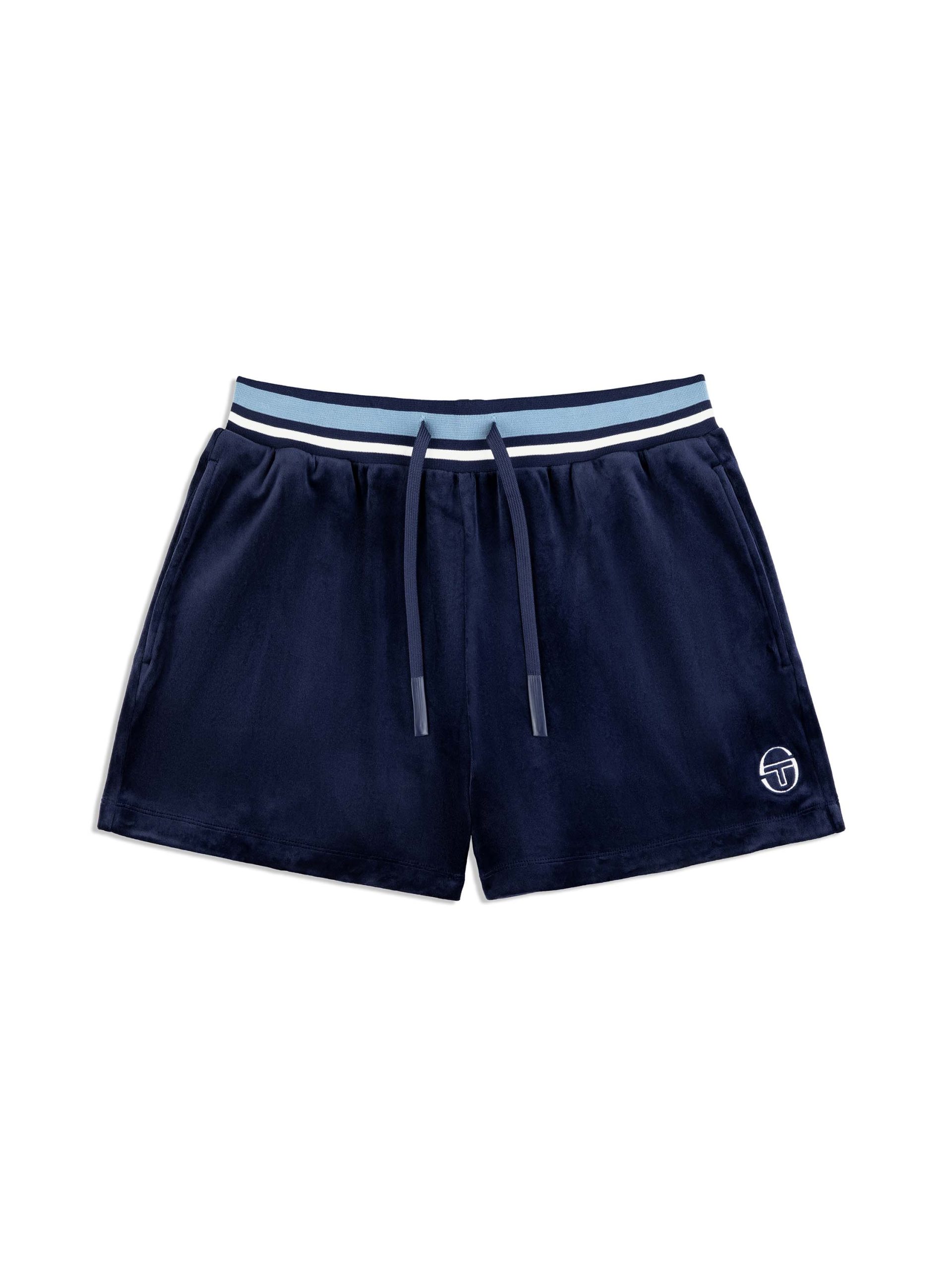 Adele Velour Short- Maritime Blue - Image 2