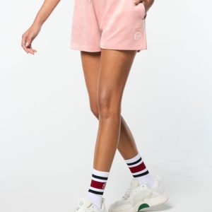 Adele Velour Short- Pale Mauve
