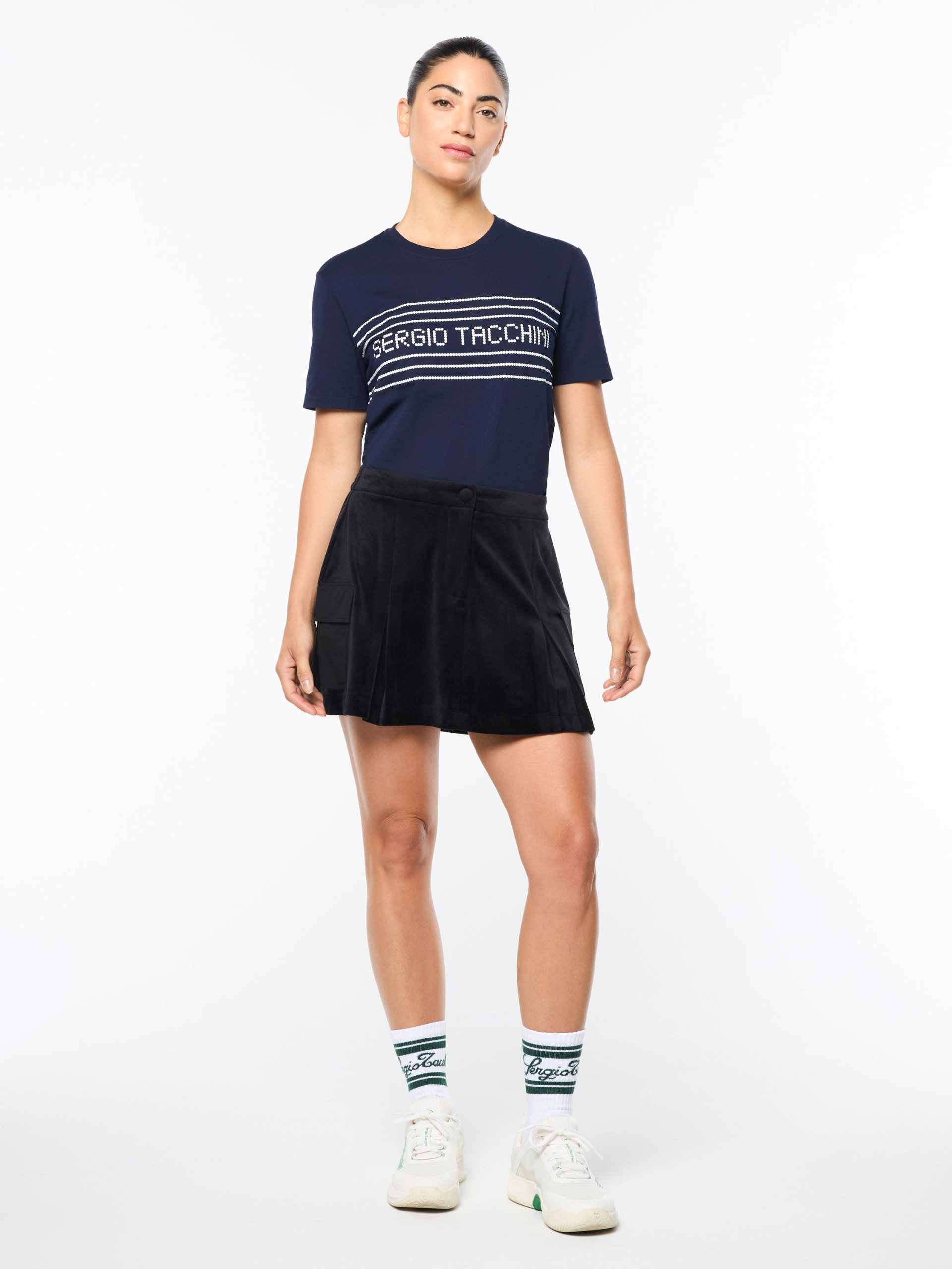 Adele Velour Skirt- Black Beauty - Image 2