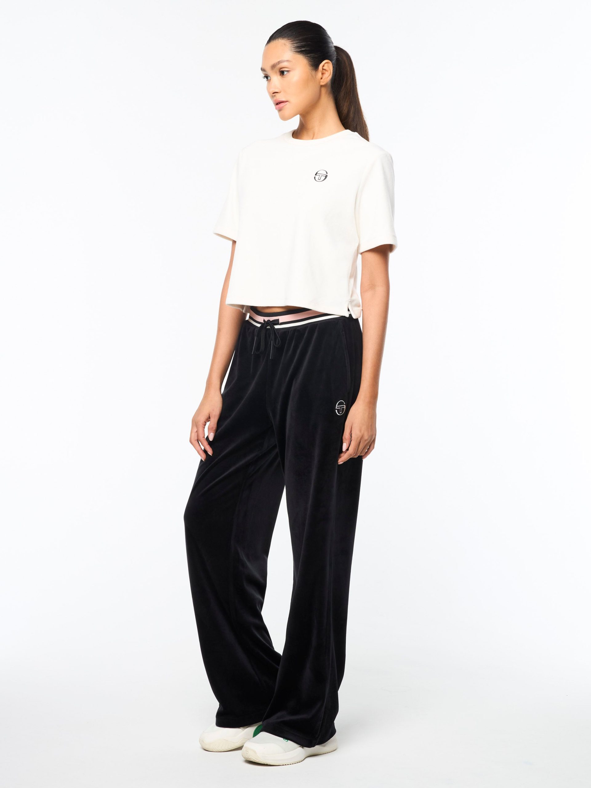 Adele Velour T-Shirt- Gardenia - Image 6