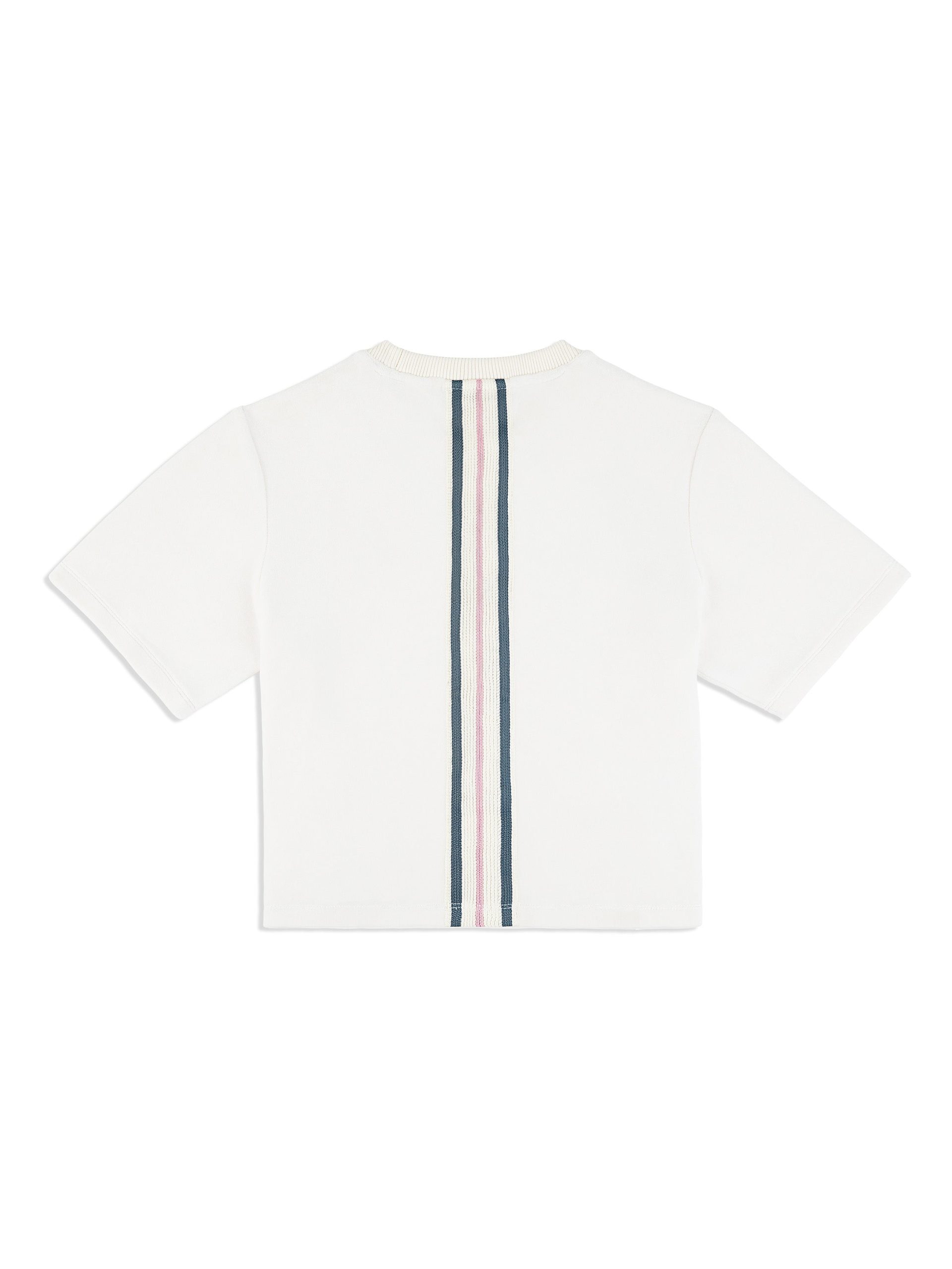Adele Velour T-Shirt- Gardenia - Image 4