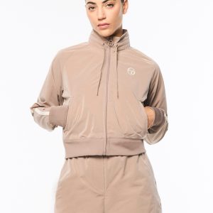 Pippa Track Jacket- Taupe Grey