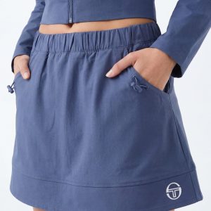 Aria Track Skirt- Blue Indigo
