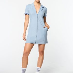 Silvia Dress- Faded Denim