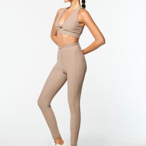 Giulia Sports Bra- Taupe Grey