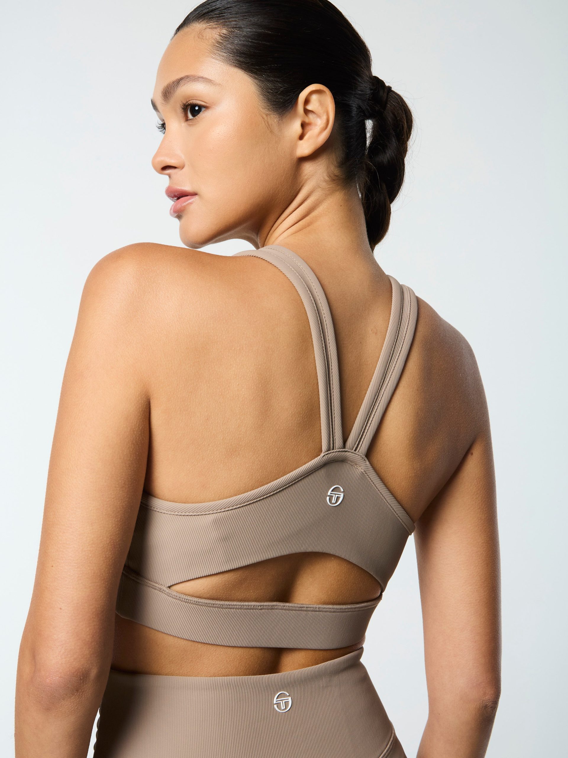 Giulia Sports Bra- Taupe Grey - Image 2