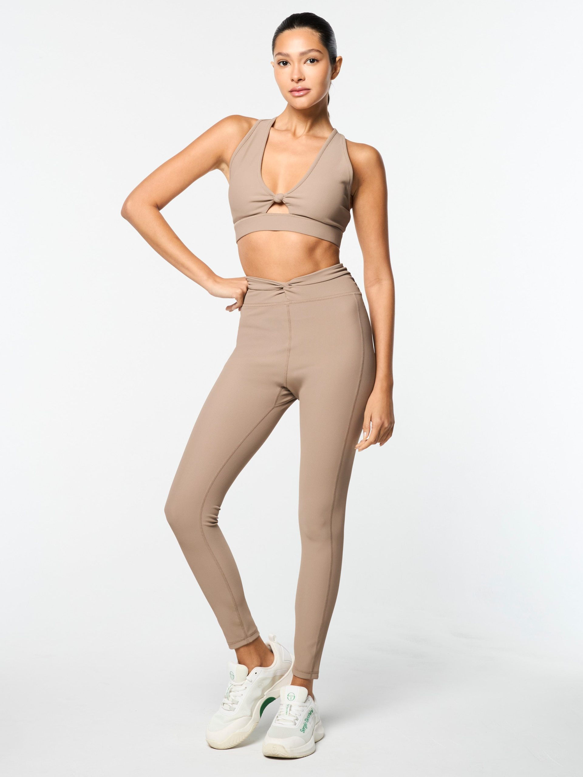 Giulia Leggings- Taupe Grey - Image 2
