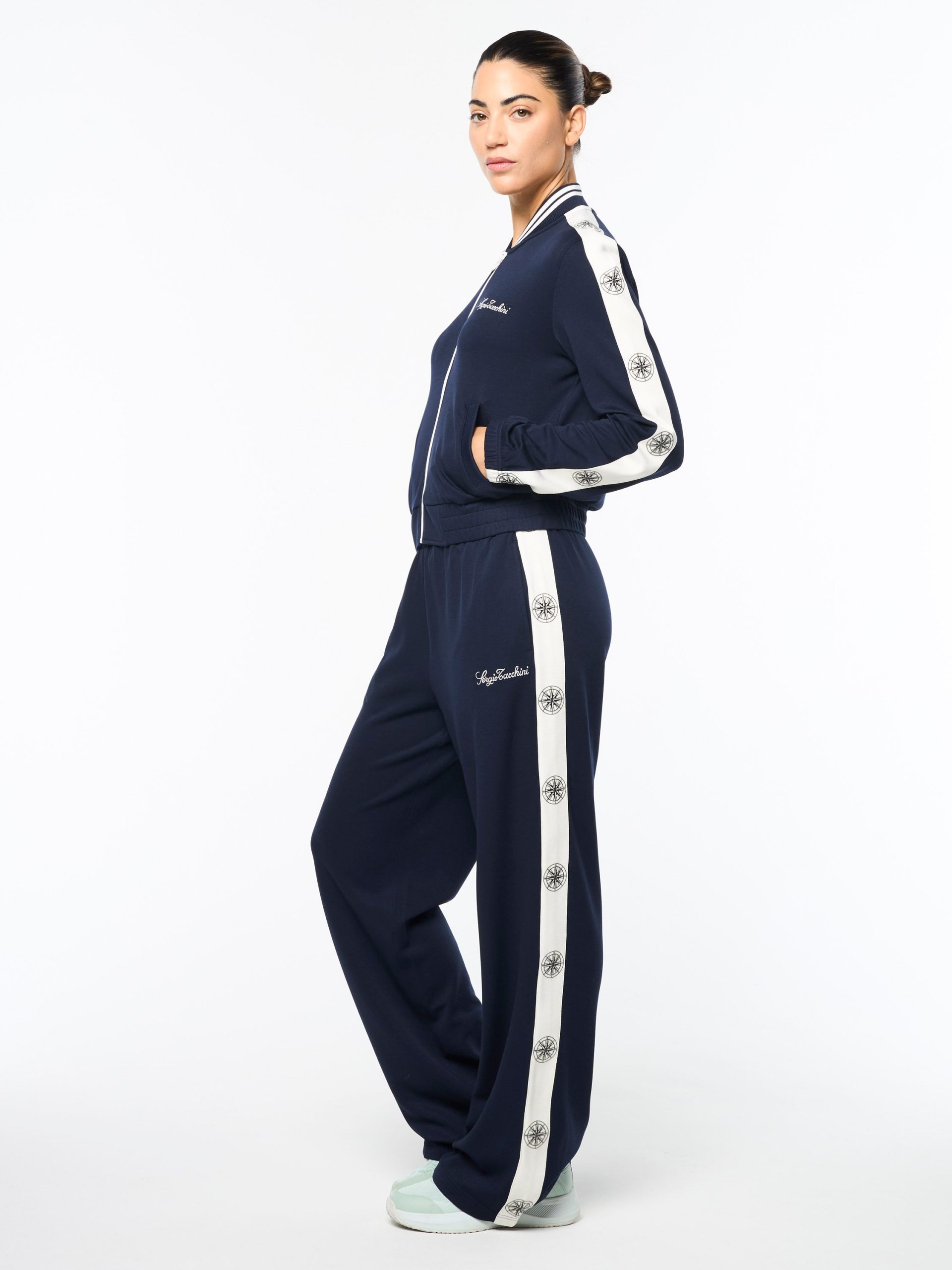 Women's Bussola Track Jacket- Maritime Blue - Image 6
