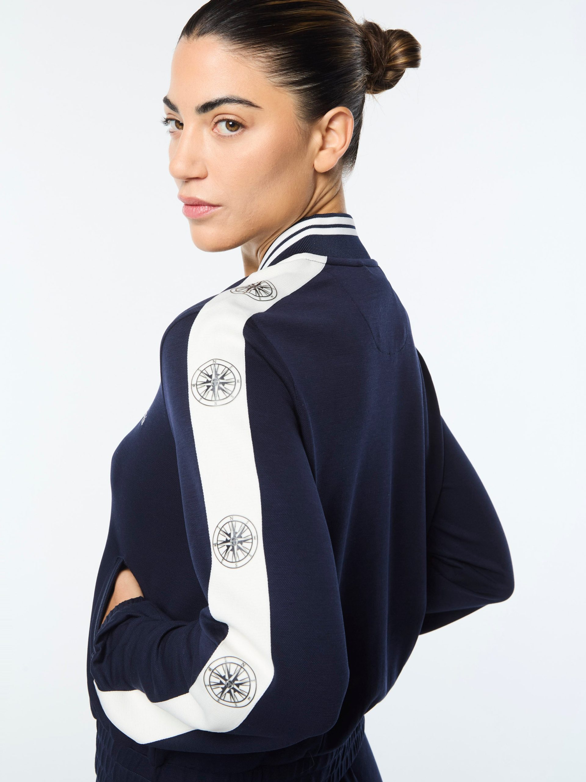 Women's Bussola Track Jacket- Maritime Blue - Image 8