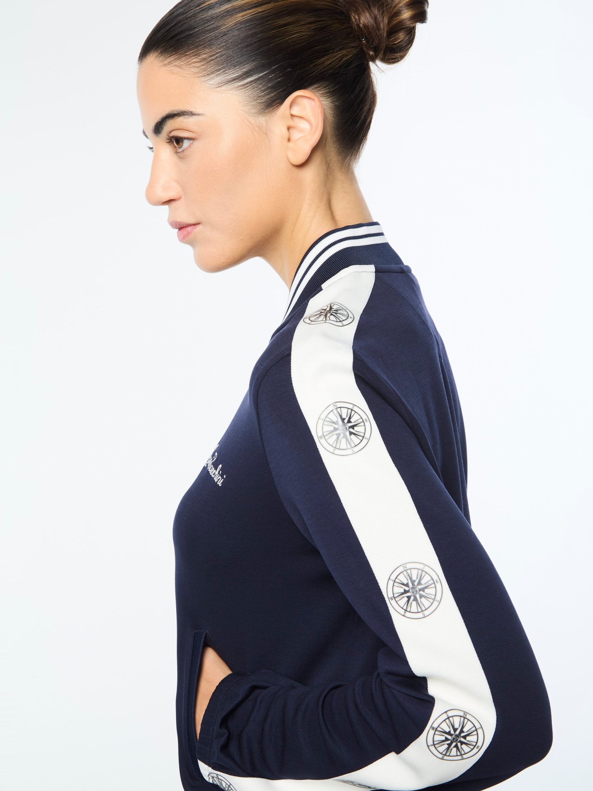 Women's Bussola Track Jacket- Maritime Blue - Image 5