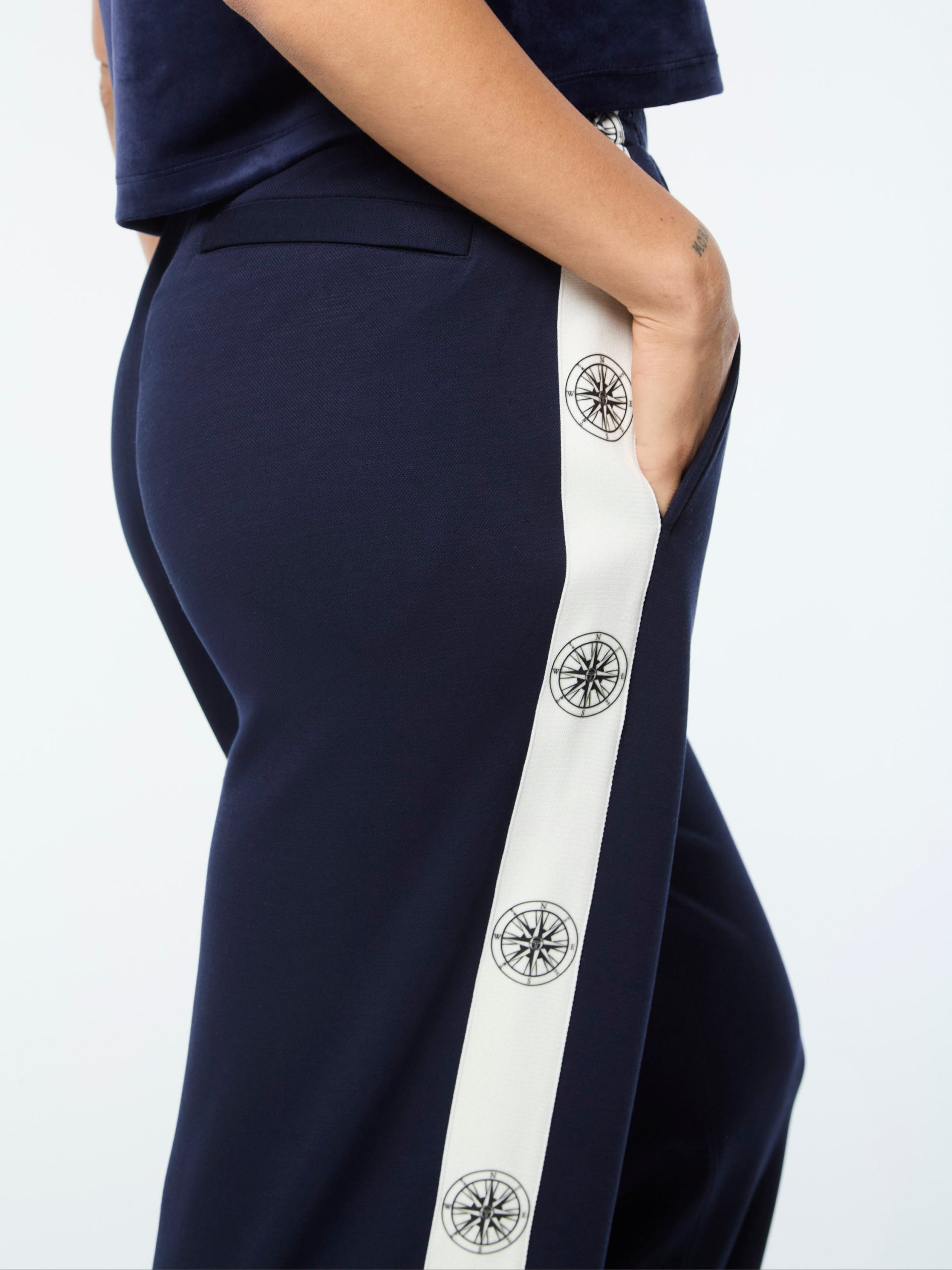 Women's Bussola Track Pant- Maritime Blue - Image 6