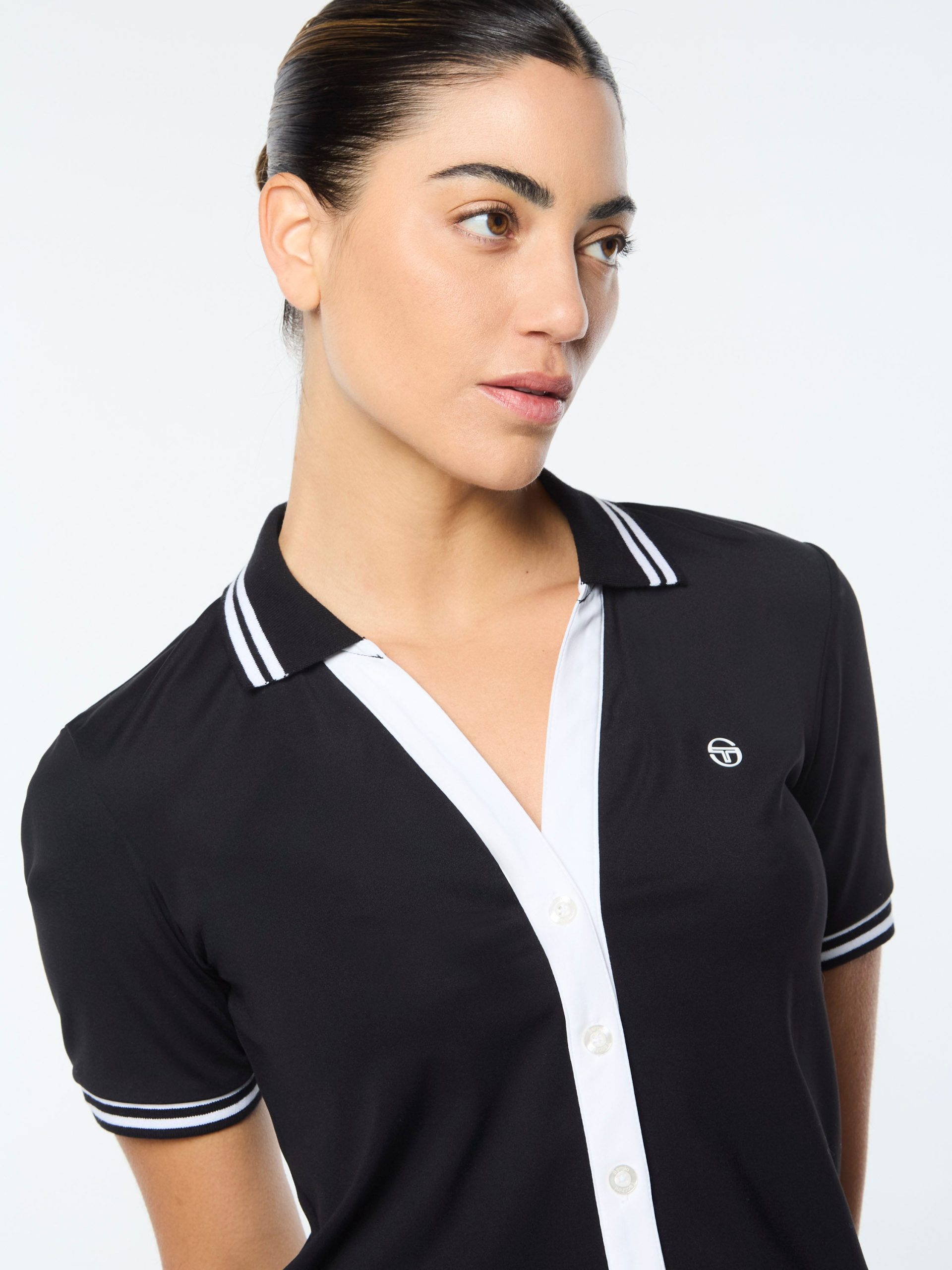 Idalia Cropped Polo- Black Beauty - Image 8