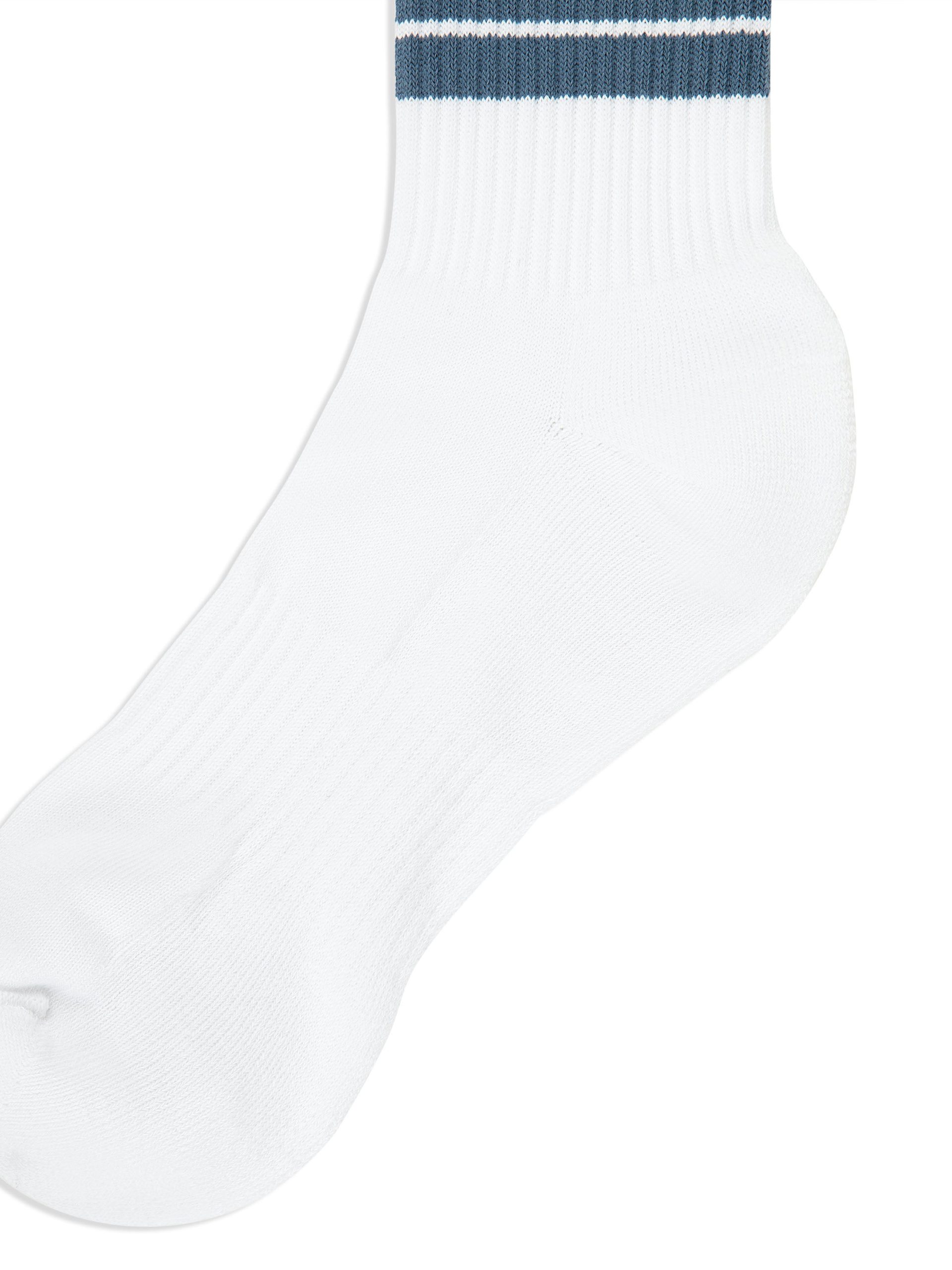 Clasico Script Logo Sock- Coronet Blue - Image 3