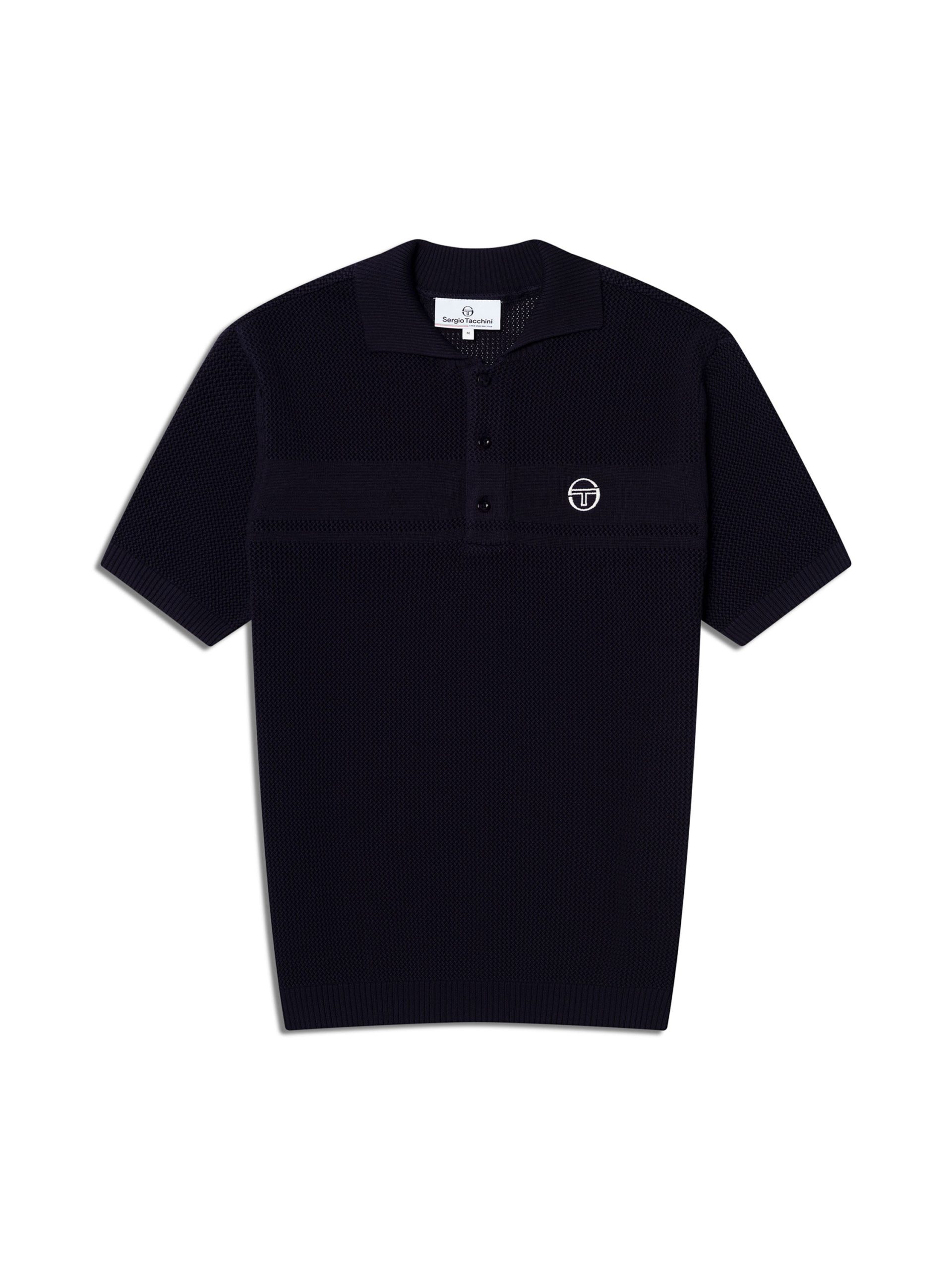 Sabino Knit Polo-Maritime Blue - Image 2