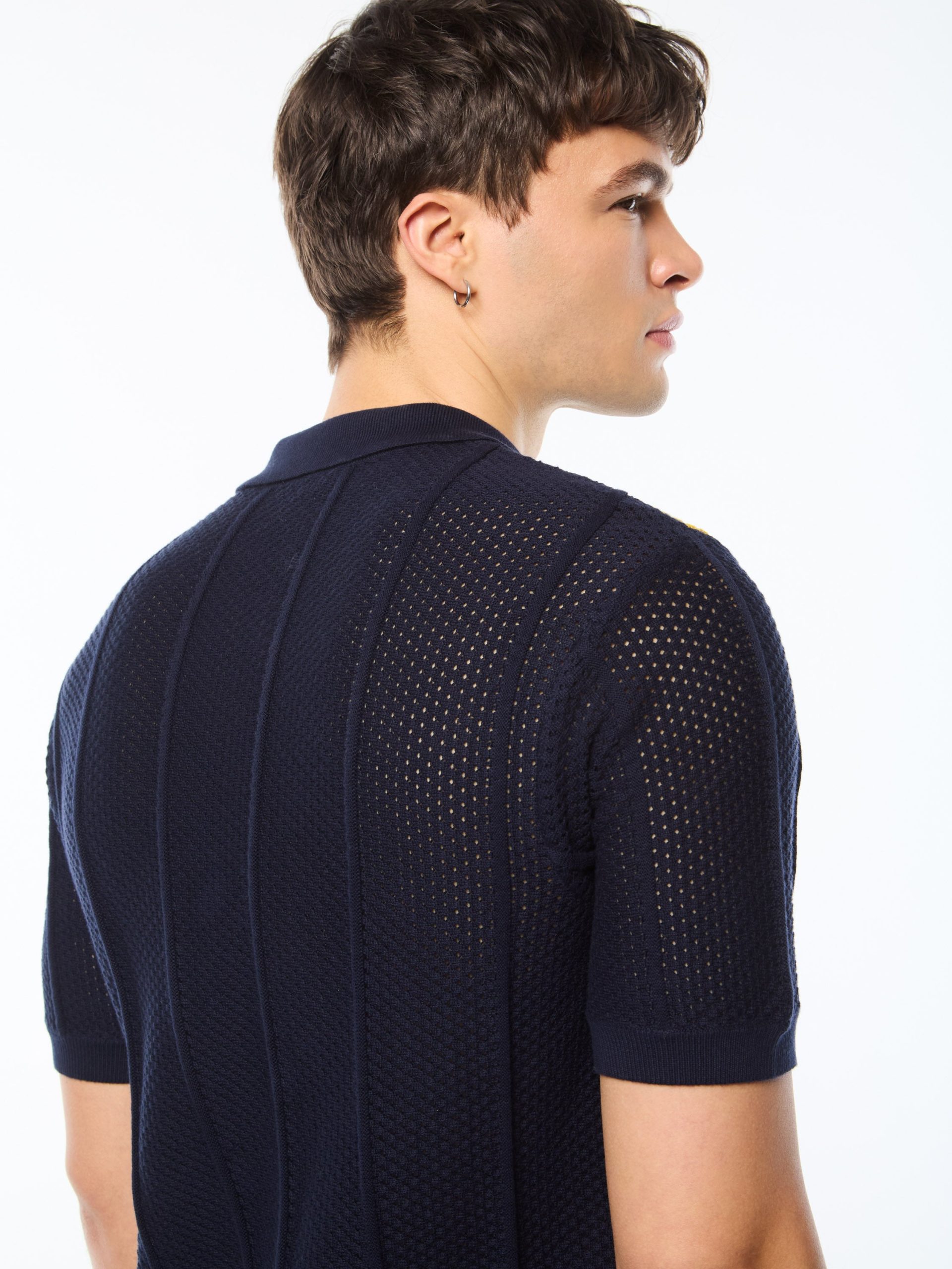 Montell Knit Polo-Maritime Blue - Image 6