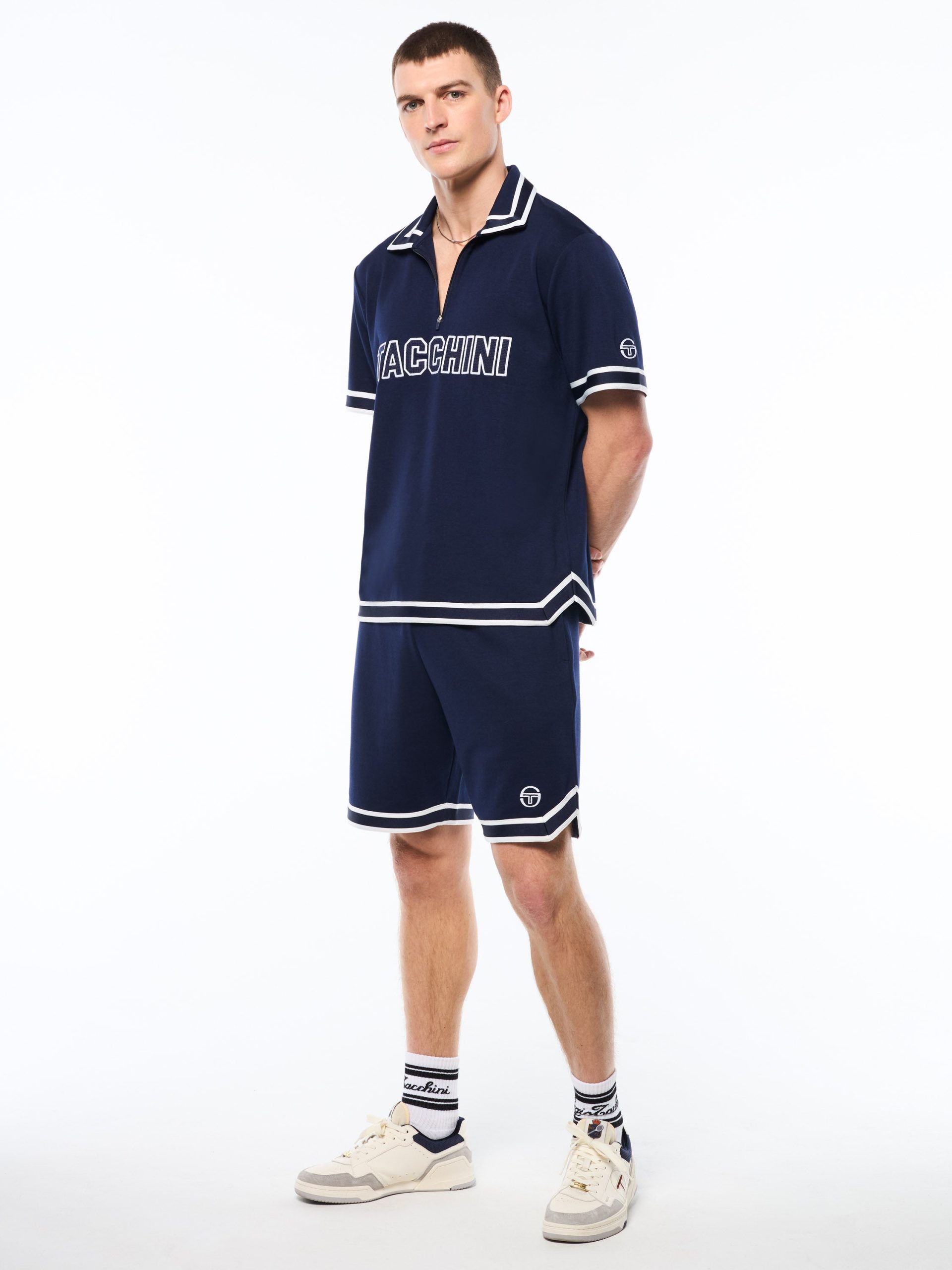 Tito Short Sleeve Polo-Maritime Blue - Image 4