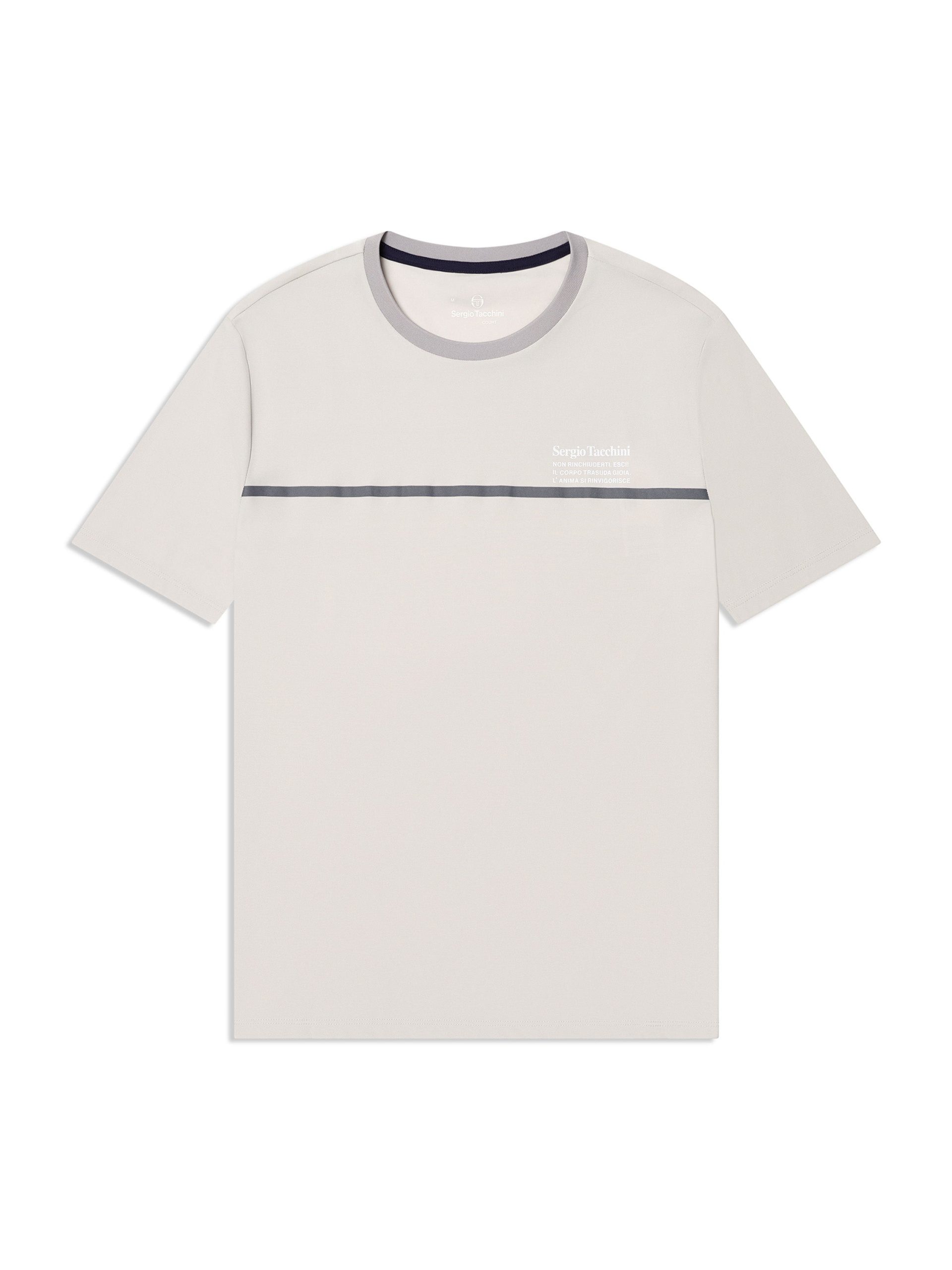 Campo Court T-Shirt- Quiet Grey - Image 2