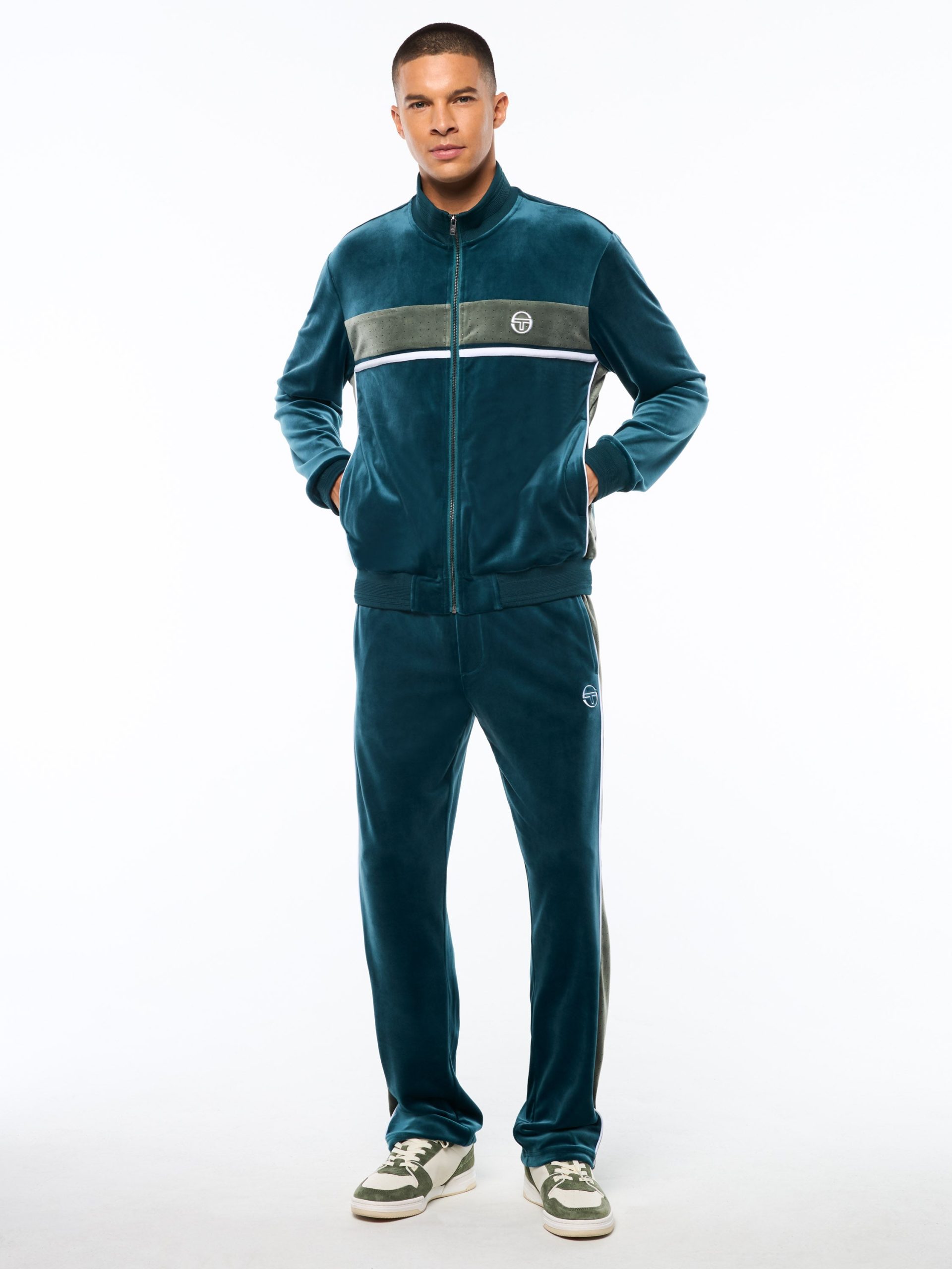 Forato Velour Track Jacket-Mediterranea - Image 3