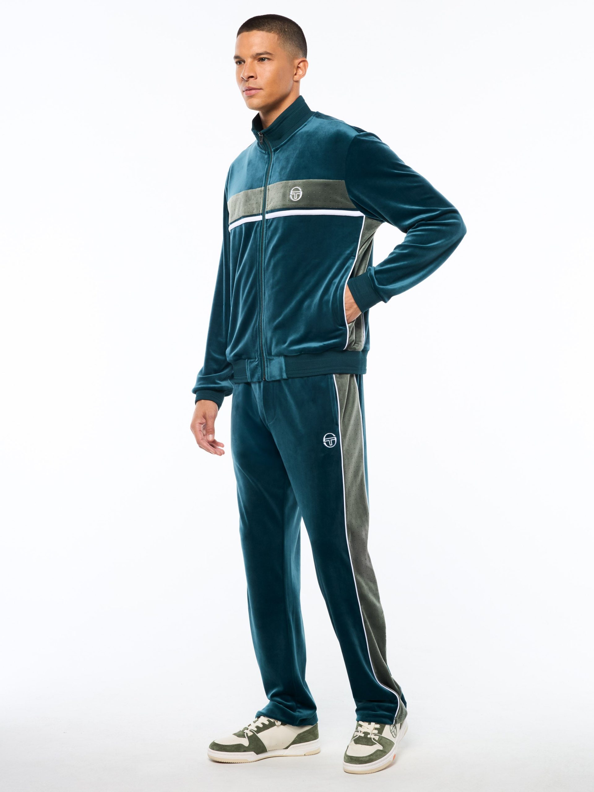 Forato Velour Track Jacket-Mediterranea - Image 4