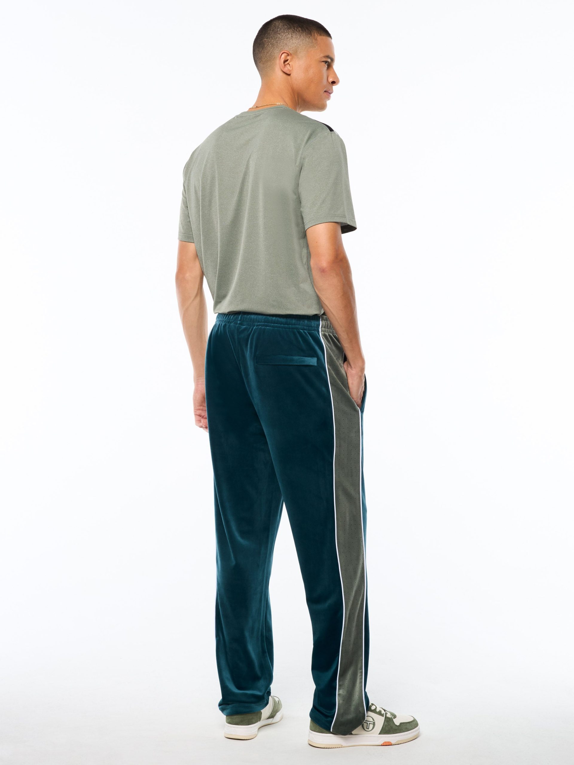 Forato Velour Track Pant-Mediterranea - Image 5