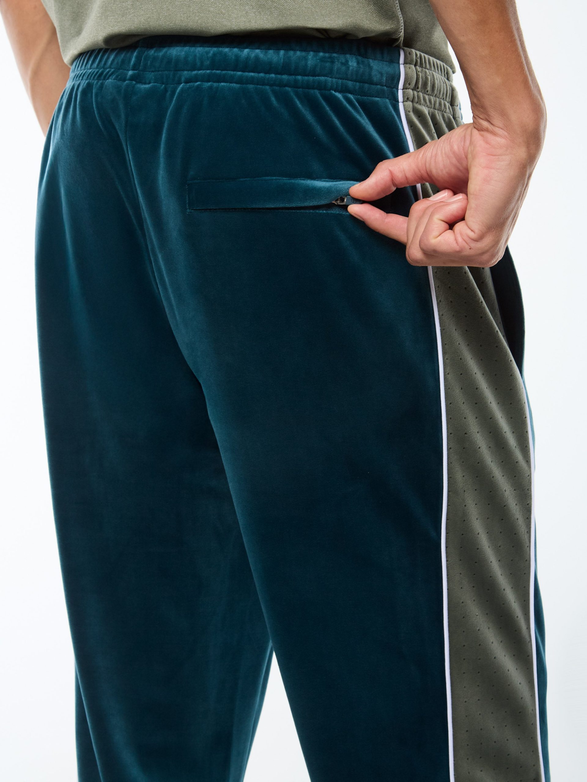 Forato Velour Track Pant-Mediterranea - Image 6
