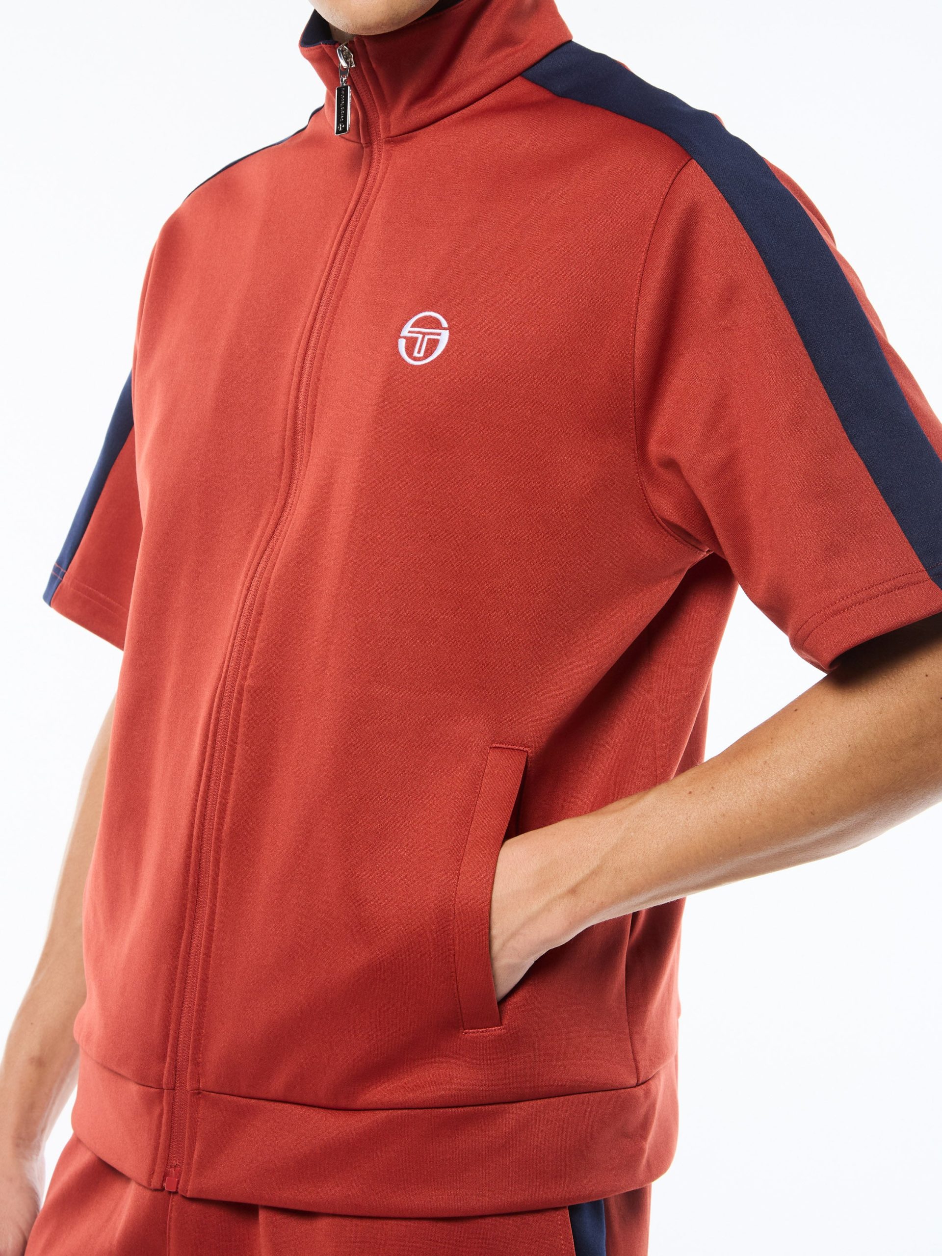 Viscotti Short Sleeve Track Jacket-Bossa Nova - Image 8
