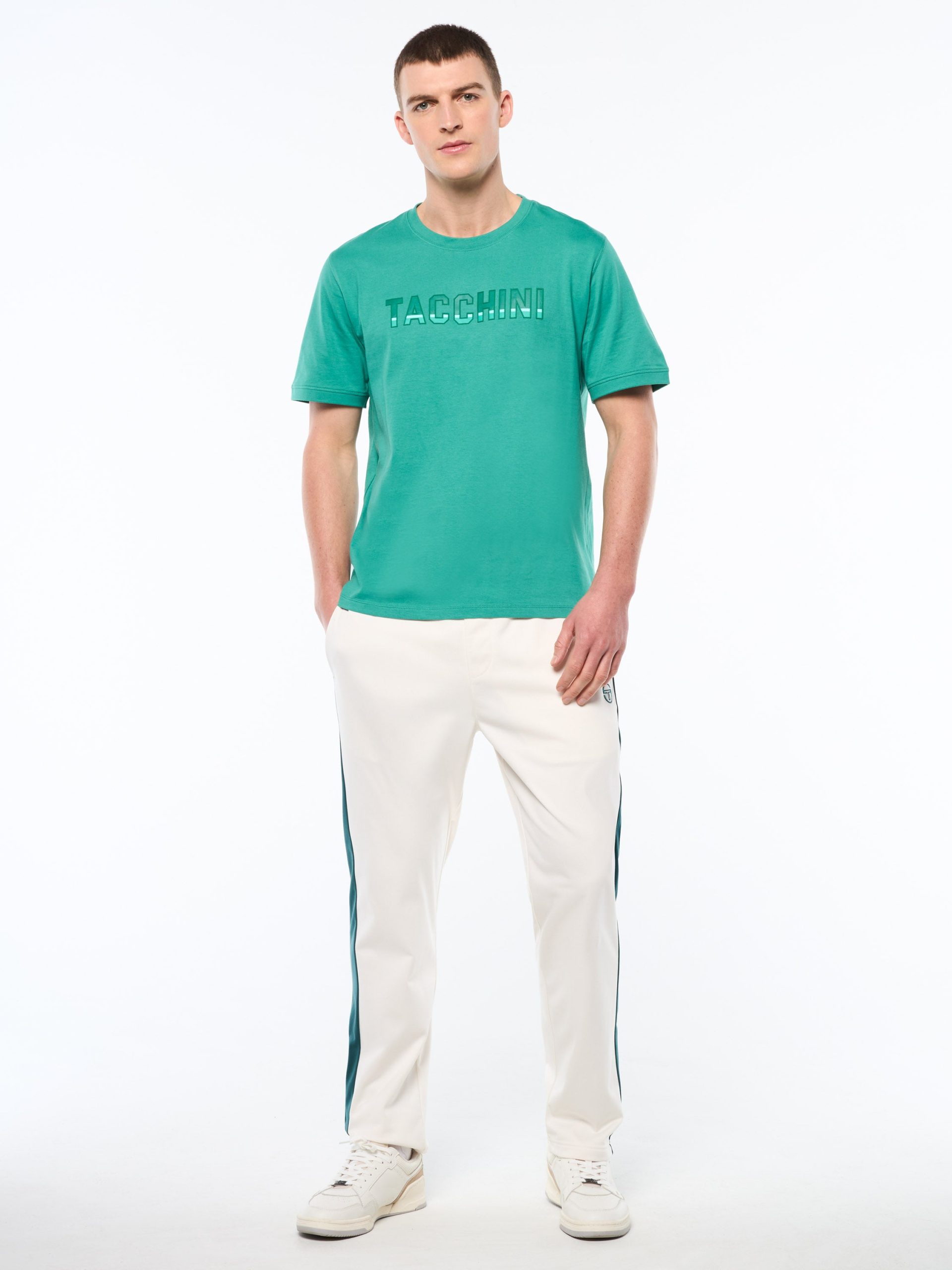 Strisce T-Shirt-Bottle Green - Image 3