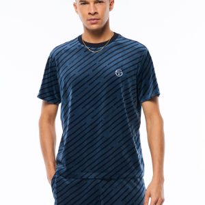 Obliquo Velour T-Shirt-Key Largo