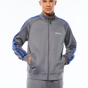 Semplice Track Jacket-Quiet Shade