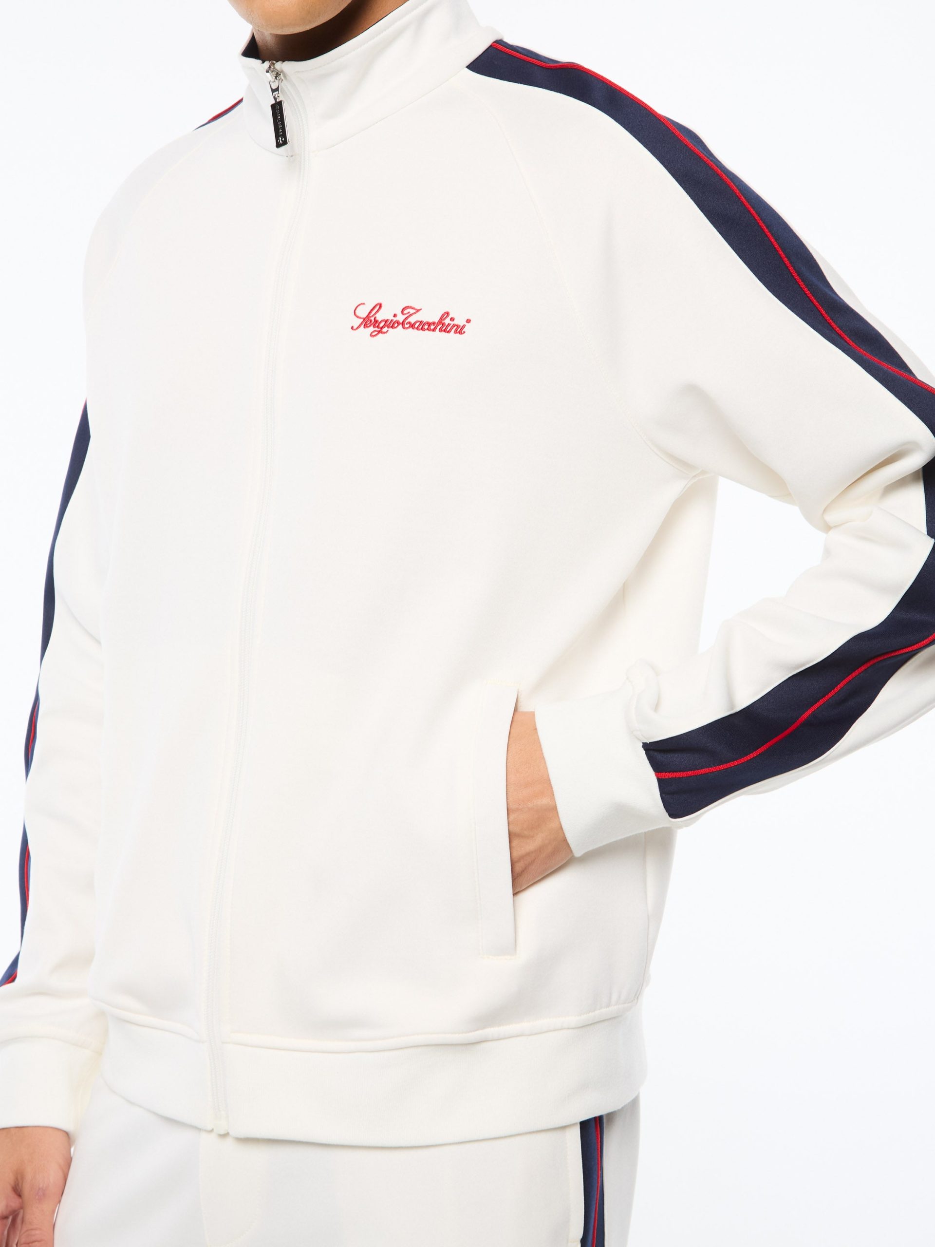 Semplice Track Jacket-Gardenia - Image 7