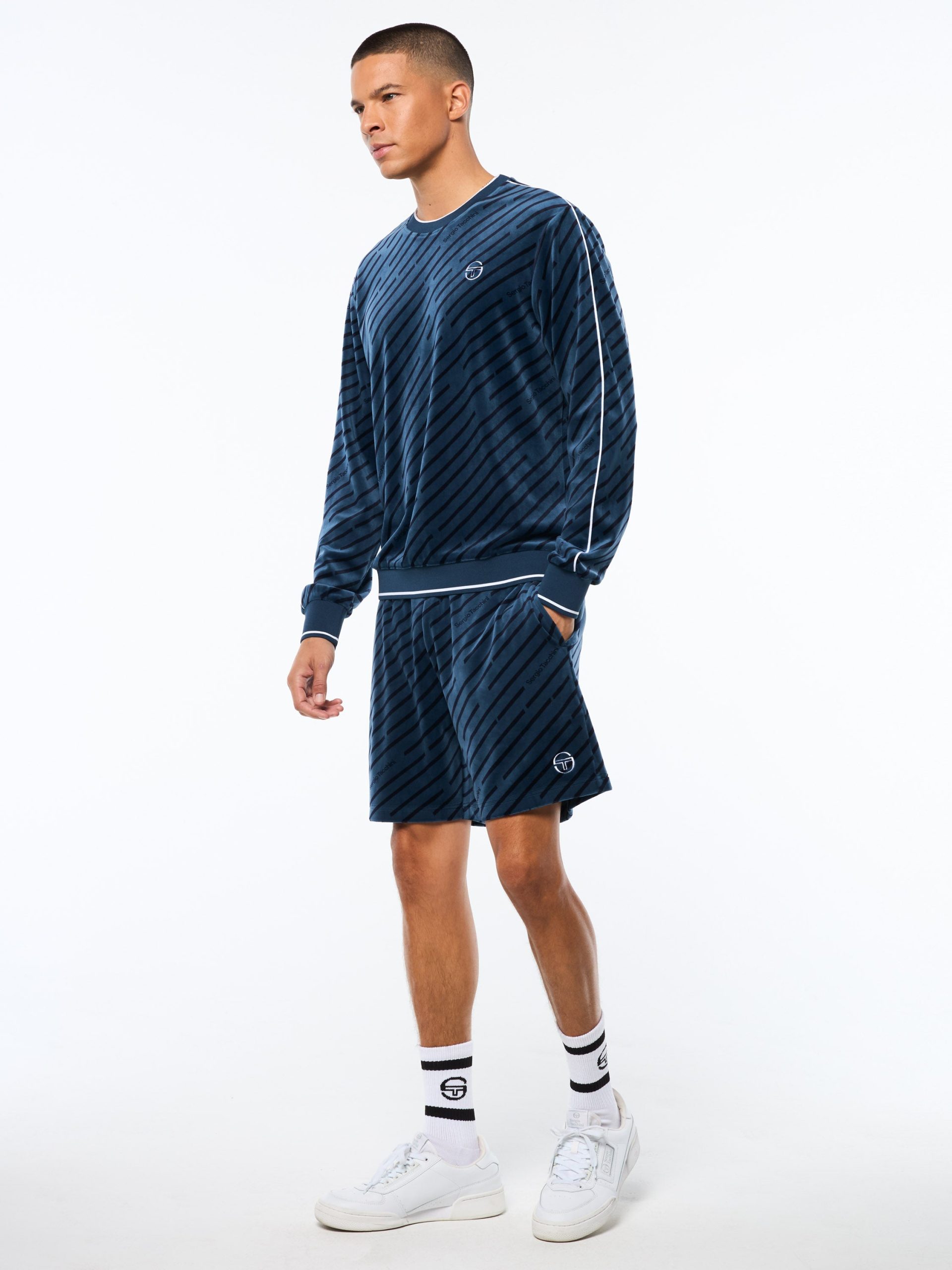 Obliquo Velour Crewneck-Key Largo - Image 4