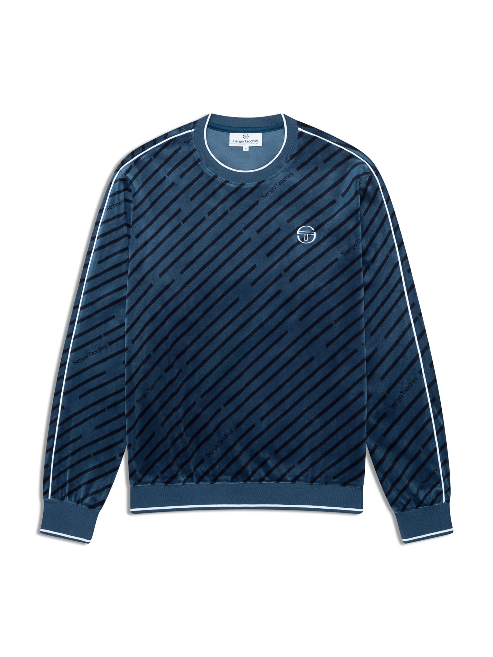 Obliquo Velour Crewneck-Key Largo - Image 2