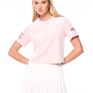 Nuvola Velour Cropped T-Shirt-Barely There