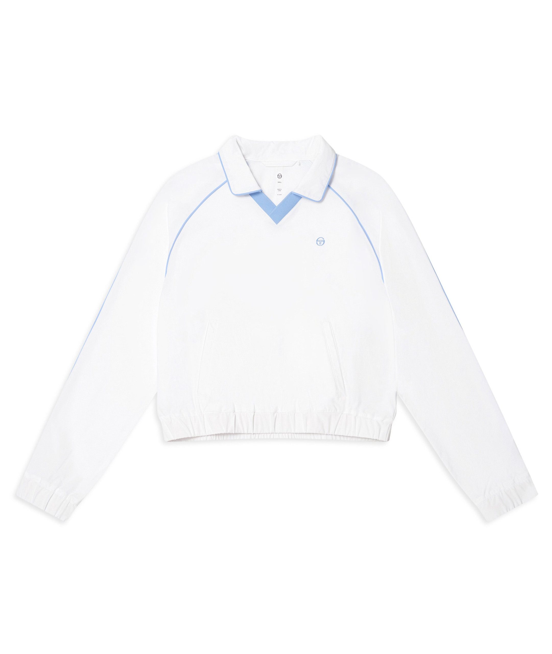 Doni Long Sleeve Polo-Brilliant White - Image 2