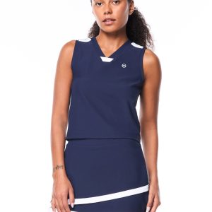Garbo Tank Top-Maritime Blue