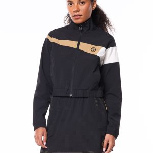 Roma Track Jacket-Black Beauty