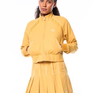 Via Track Jacket-Honey Gold