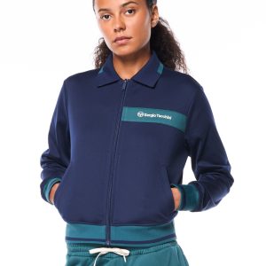 Amara Track Jacket-Maritime Blue